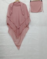 3 Layer Premium Khimar (Pink)